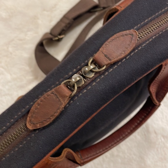 Melvill & Moon Canvas and Leather IPad Bag - Picture 4 of 12